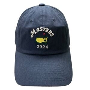 NWOT RARE 2024 Masters Navy Performance Tech Hat in Navy Blue. SOLD OUT online